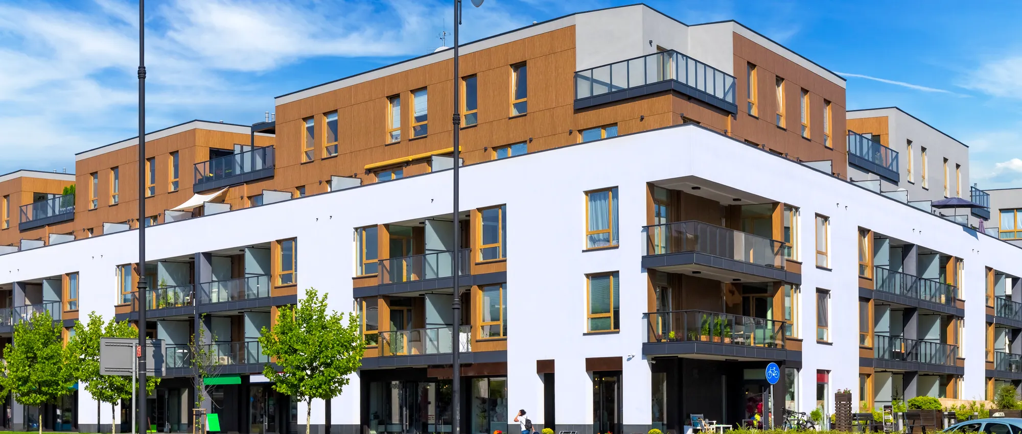 wohnungen sonne strassenlampe